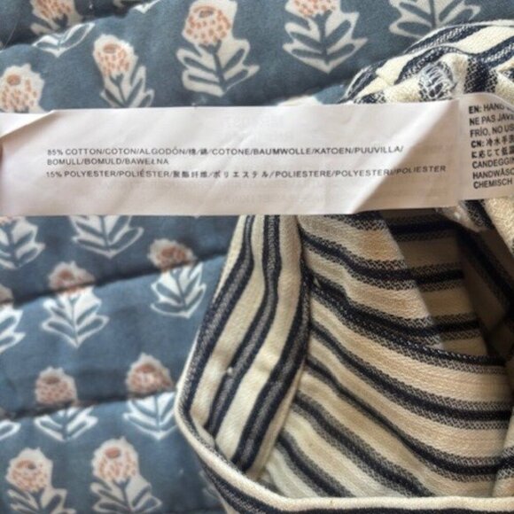 β NWT Anthropologie Moon River // Striped Crop Top & Shorts Set // Size Large - Picture 6 of 7